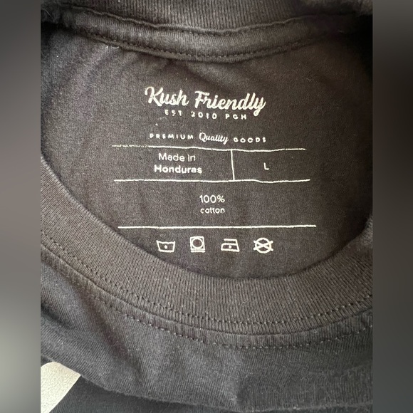 Los Angeles Kush black T shirt Kush Friendly size Large - Picture 3 of 4